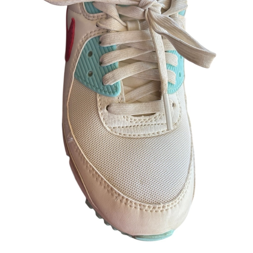 Nike Air Max 90 'Sail/Copa/Rattan/ Archaeo Pink' Size Women's 8 preloved - Picture 7 of 12